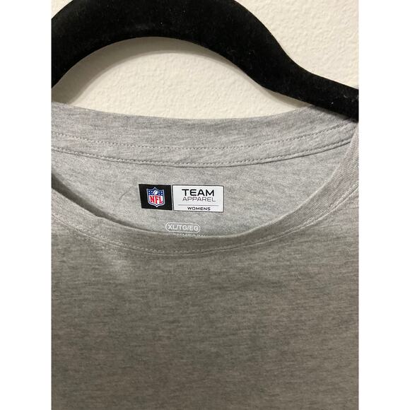 NWOT Women's NFL Buffalo Bills Team Apparel Gray Pocket T-Shirt Sz XL - Picture 3 of 4
